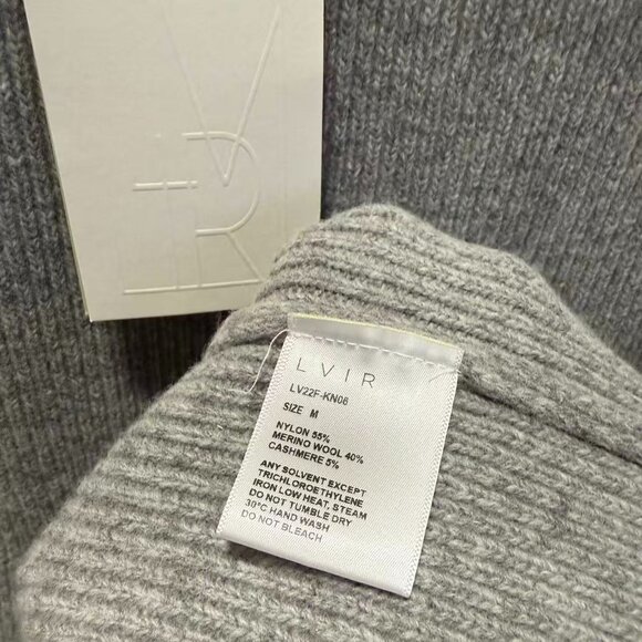 NWT LVIR Grey Midi Dress, Size M - Picture 6 of 8